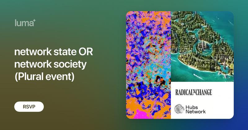 matteotambussi's tweet card. The concept of Network States is on fire — and it’s time to bring this conversation from online debates into real-world spaces. Together with RadicalxChange…