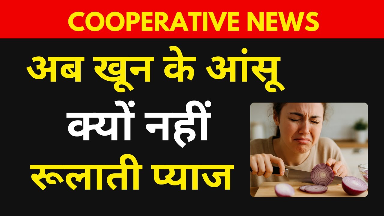 cooperativenewz's tweet card. अब खून के आंसू क्यों नहीं रूलाती प्याज #cooperativeindia #nafed...