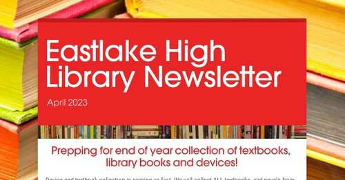 mrangood's tweet card. Eastlake High Library Newsletter