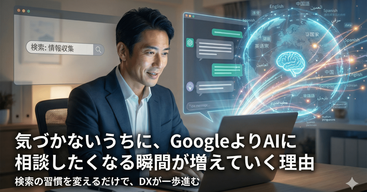 hira_tomo's tweet card. 「みなさんは、調べものをしたいときに何で検索していますか？」 少し前までの私は、完全に Google検索 一択でした。 ところが今では、まず最初に立ち上げるのは AI。 Google は「あとで裏取りをする道具」という位置づけになっています。 世界では「まずAIで聞く」が当たり前になりつつある 最近の海外レポートでは、 2025年時点で 6割以上のインターネットユーザーが、最初の情報収集にA...