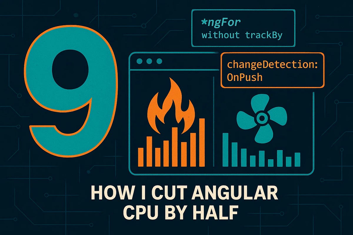 ng_gunma's tweet card. Angular change detection is still the silent CPU bomber in production apps.