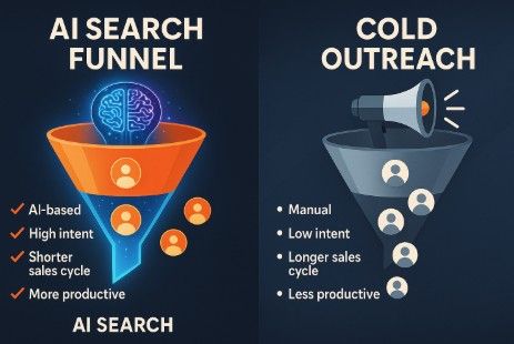 TRsocialselling's tweet card. What is an "AI Search Sales Funnel"? Most companies don’t realize this yet… but your next sales funnel won’t start on your website. It’ll start inside AI Search. Welcome to the AI Search–Based Sales...