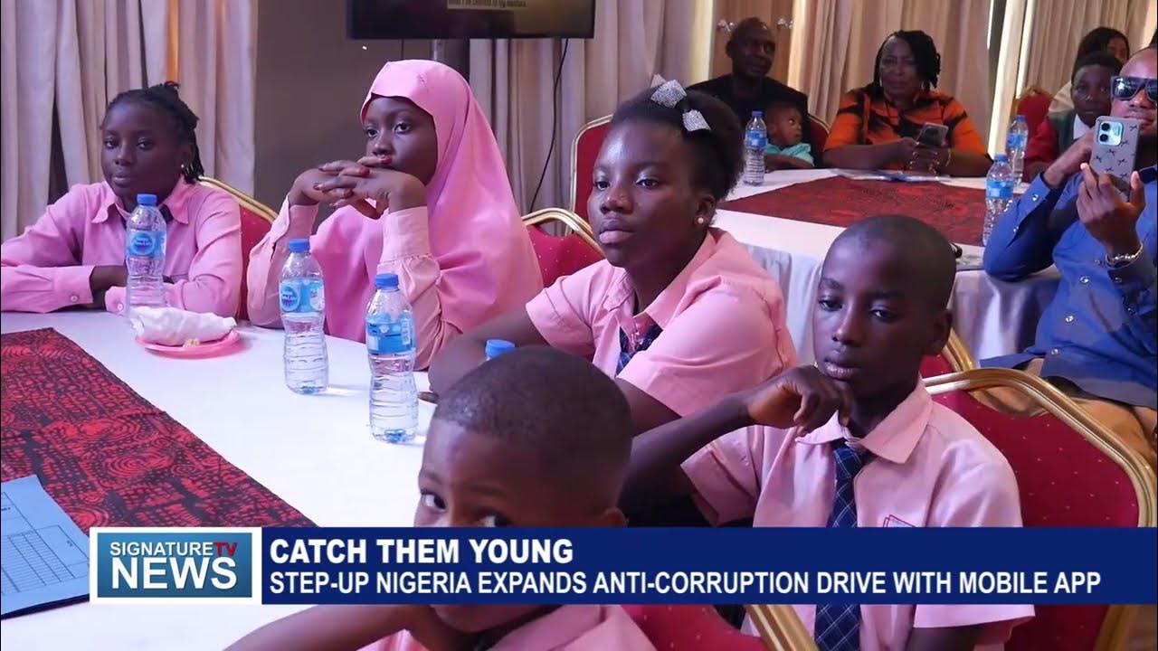 Step_Up_Nigeria's tweet card. CATCH THEM YOUNG STEP UP NIGERIA EXPANDS ANTI CORRUPTION DRIVE WITH...