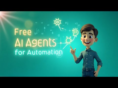 learnitguide's tweet card. How to Use Free AI Agents for Automation in 2025 | Conceptual Step by...