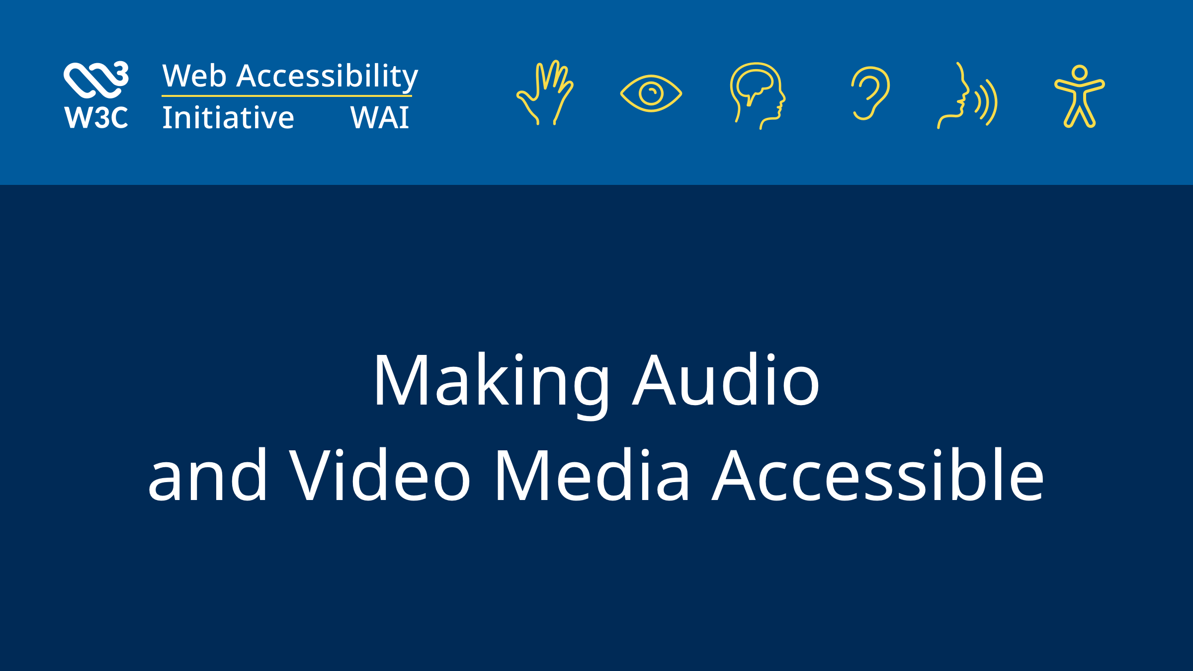 shawna_slh's tweet card. Introduces the user needs and user experiences of people with disabilities using audio and video on the web. Also, benefits of accessible media to people without disabilities and to organizations.