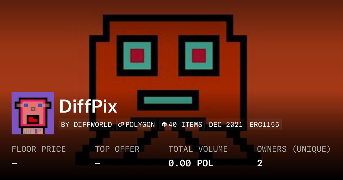 DiffWorldNFT's tweet card. There it is Diffpix world. With a wide variety of characters. You can get what you want. Get yourself a place in the world of diffpix. Come on get your character and join us. This is a different...