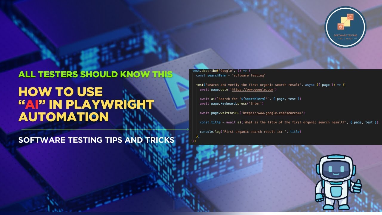 BugHuntersPro's tweet card. Playwright + AI: Create Tests Automatically with ZeroStep (Full Demo)