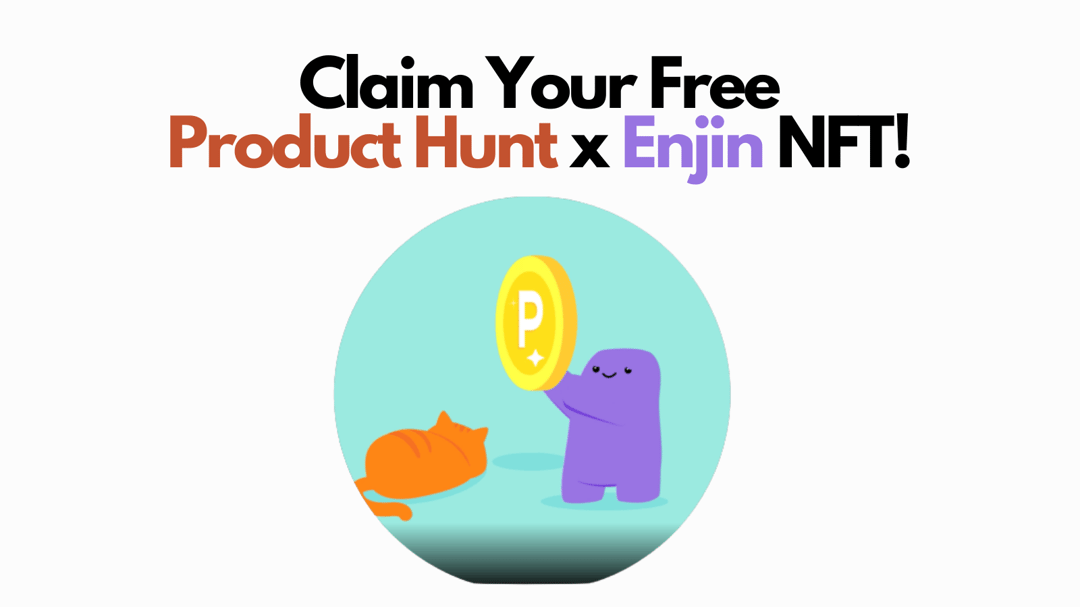 ProductHunt's tweet card. Product Hunt and Enjin teamed up to celebrate their communities’ love of tech by creating Product Hunt’s first NFT. Join tech's favorite kitty & Enjin with this commemorative token. PS. This limited...