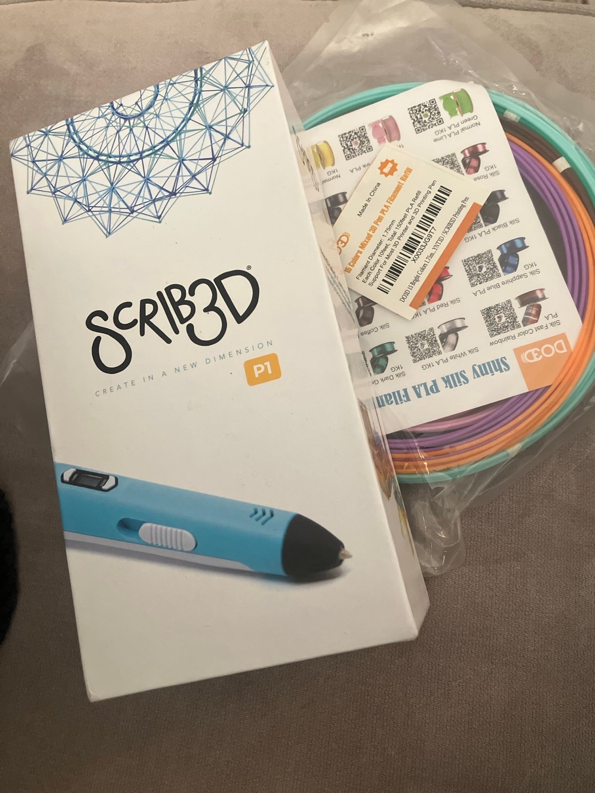 cricket_fundas's tweet card. Brand new unopened kitIncluded in box: Printing pen, charger, project guide, manual and 3 meters of filament x 3 colorsExtra pack of filament includes 150 feet of filament (10 feet each x 15 colors...