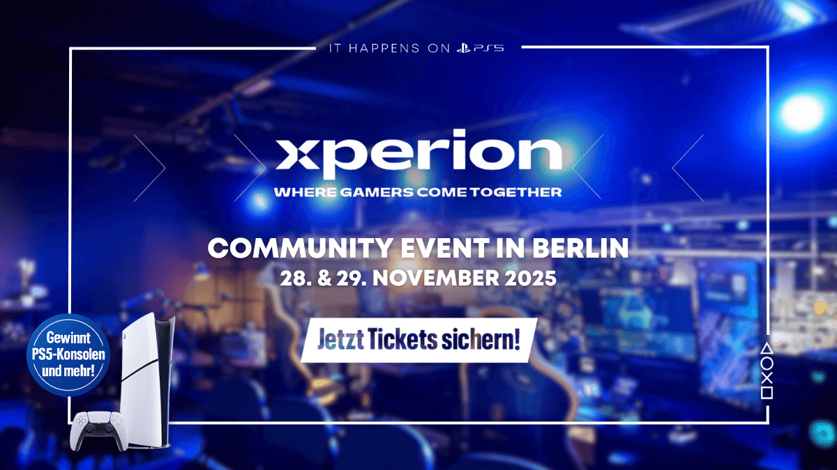 PlayStationDE's tweet card. Großes PlayStation Event im Saturn Xperion am Alexanderplatz mit Live Shows, Turnier Finals, PS5 Gaming Area und vielen Gewinnchancen