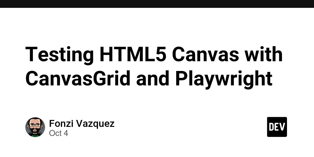 HTMLTrendsss's tweet card. HTML5 canvas elements are everywhere games, maps, drawing apps, custom visualizations. But testing them has always been a pain. Unlike regular DOM elements, you can't just select, click, or inspect...