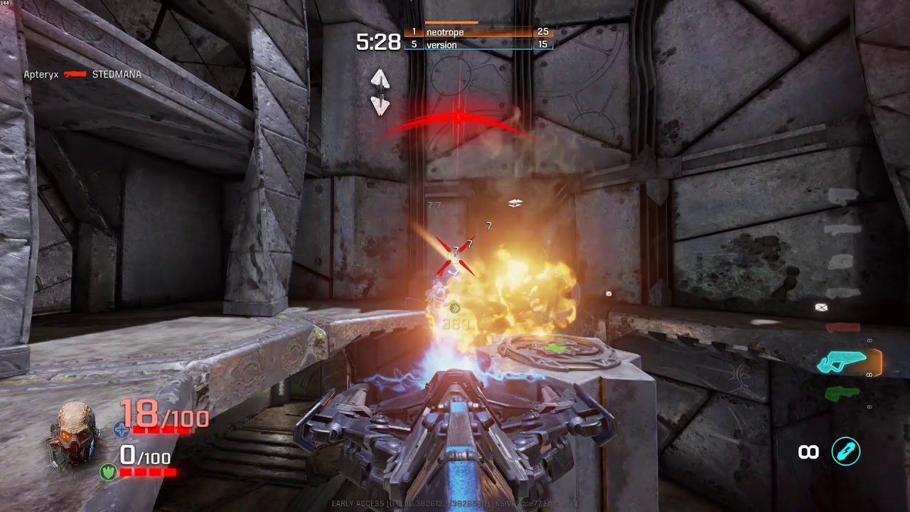 version's tweet card. Quake Champions - Vale - Comback