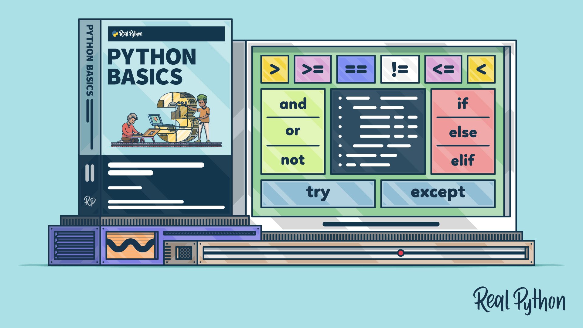 realpython's tweet card. Welcome to this Real Python Exercises course, where you’ll practice using conditional logic and control flow. Our exercises courses are all about training. You’ll train the process of writing code by...