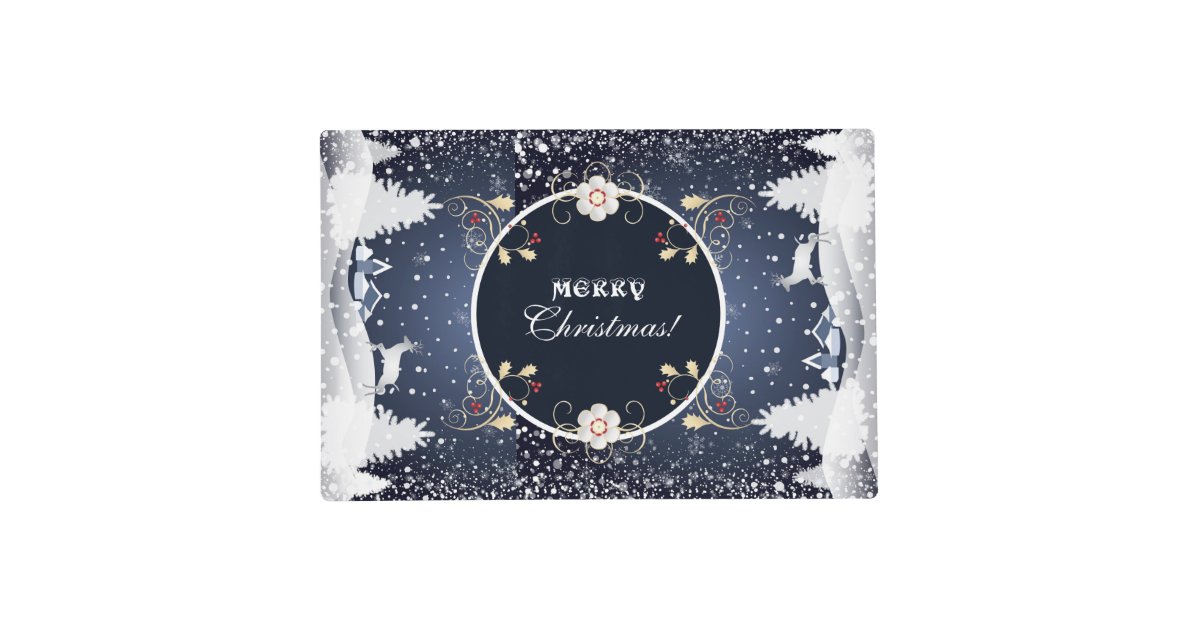 sofiartmedia's tweet card. 20XX Happy New Year and Merry Christmas Holiday Event. Merry Christmas and Happy New Year! - lettering. Christmas Winter Fairy Tale. Fantasy Snowy Forest Rural Landscape with reindeer, falling snow,...