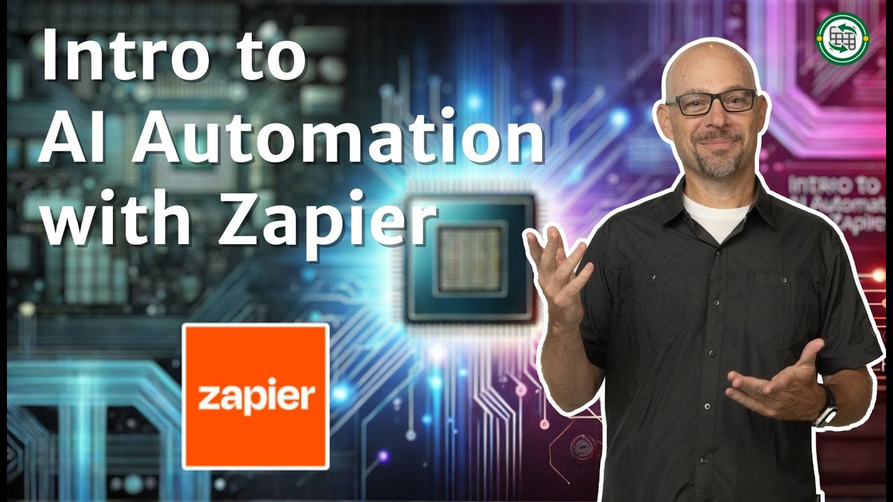 Exceluniversity's tweet card. Intro to AI Automation with Zapier