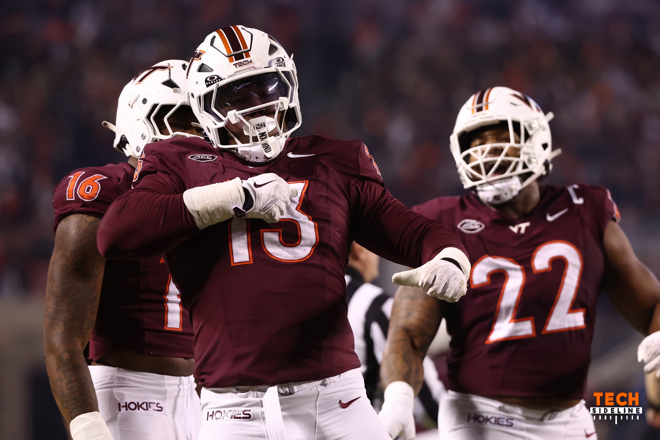 TechSideline's tweet card. Who are the players James Franklin should prioritize bringing back? Plus, how big of an upset would it be if the Hokies won this weekend?