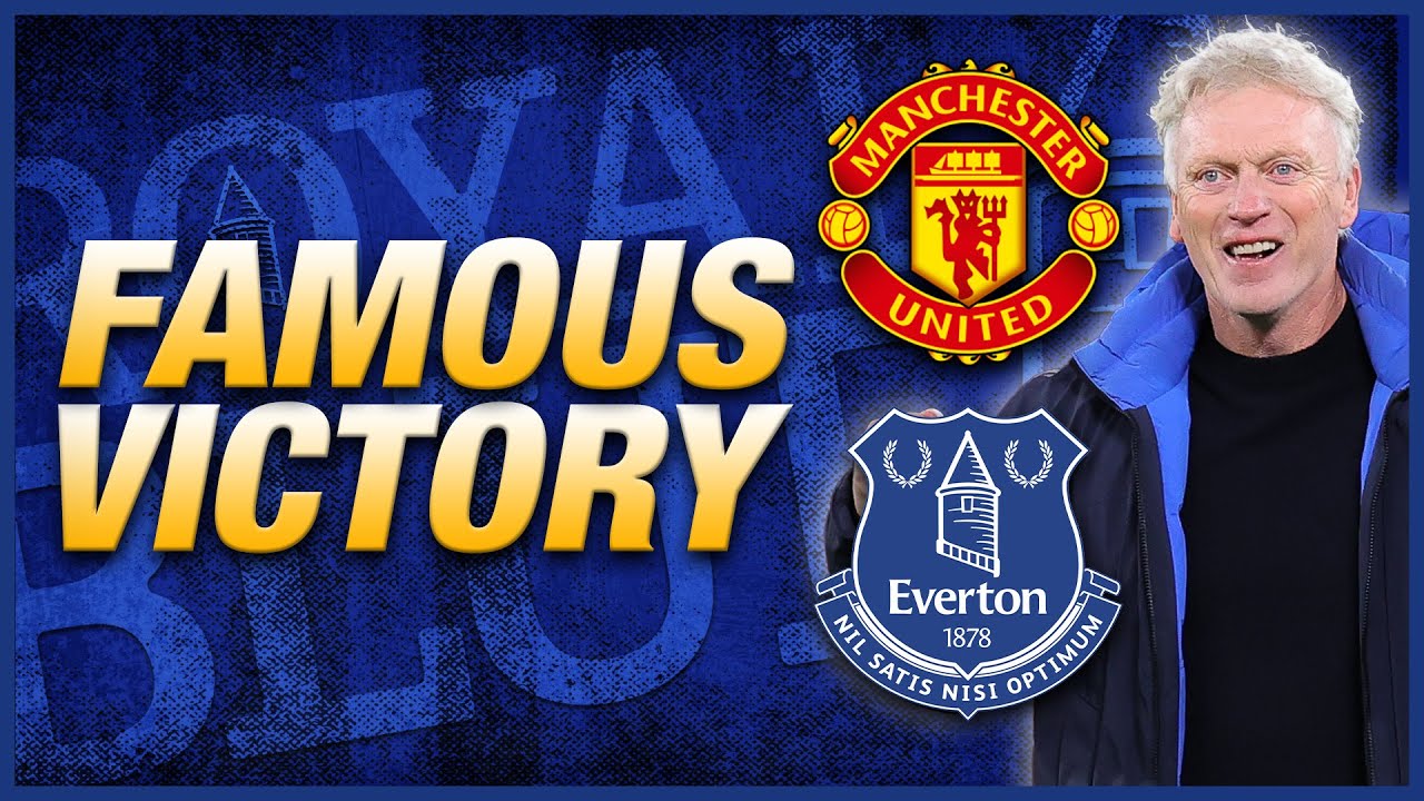 LivEchoEFC's tweet card. Everton with famous win at Man United after red card chaos | LIVE