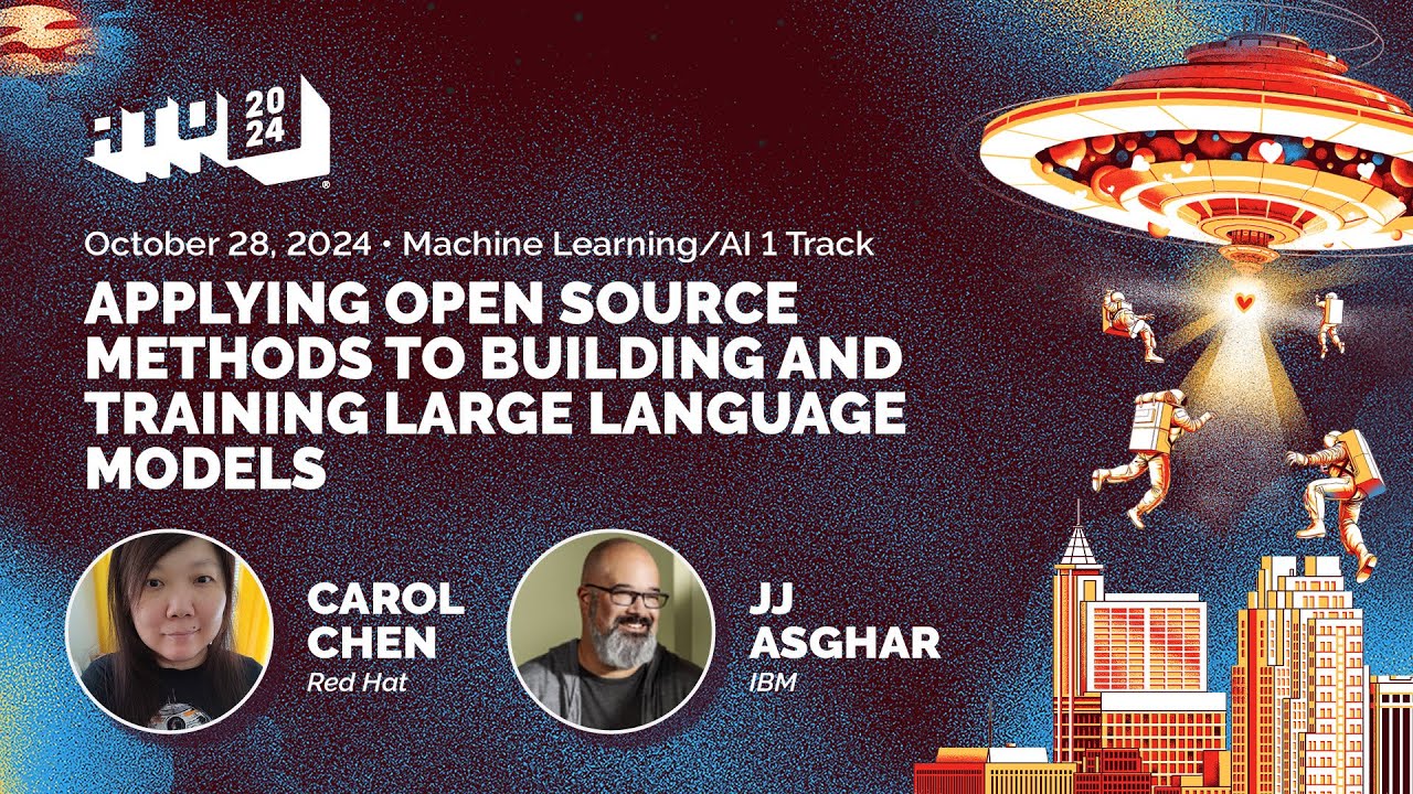 InstructLab's tweet card. Applying Open Source Methods to Building and Training Large Language...