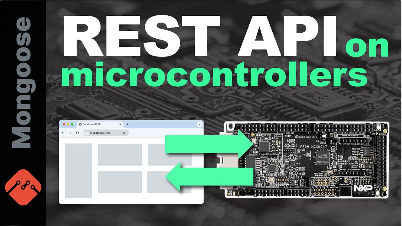 CesantaHQ's tweet card. Embedded dashboard tutorial - REST API on NXP MCXN947 and other MCUs