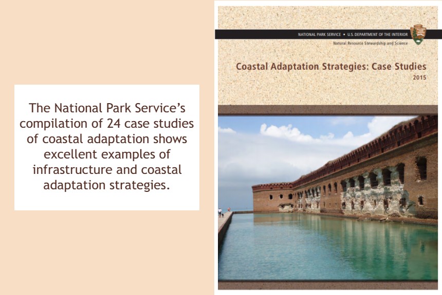climateadapt19's tweet card. The USA National Park Service highlights 24 case studies on coastal adaptation featuring adequate infrastructure and strategies.