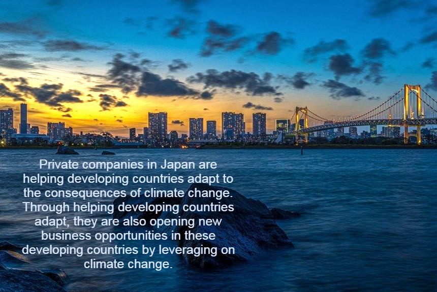 climateadapt19's tweet card. Japan's climate adaptation best practices cover health, sanitation, monitoring and early warning, sustainable water resources, and finance.