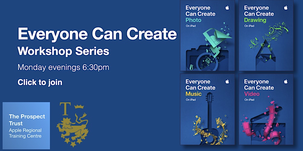 ProspectRTC's tweet card. Everyone Can Create introduces teachers to the skills they need to express themselves through Music, Photography, Video and Drawing.