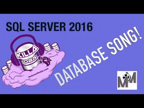 KillaDBA's tweet card. Microsoft SQL Server 2016 song