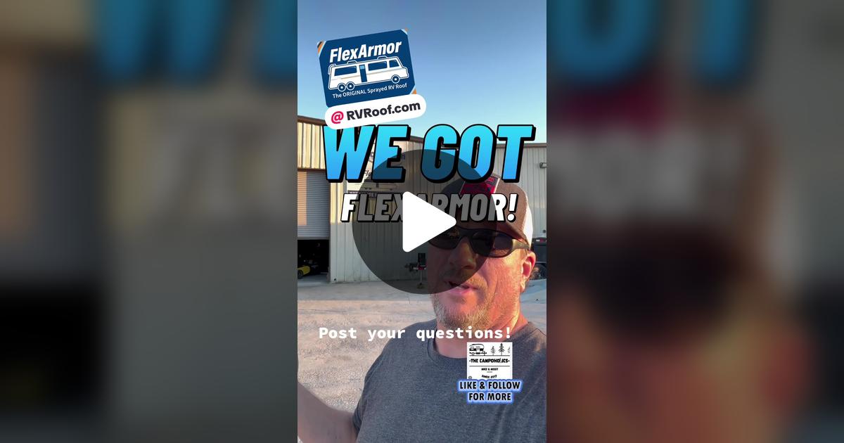 TCampoholics's tweet card. 369 likes, 17 comments. “Our @RVRoof.com experience! What a great team at the FlexArmor headquarters in Keystone Heights Florida. This is a quick video of the 3 day process on our 2020 @Grand Design...