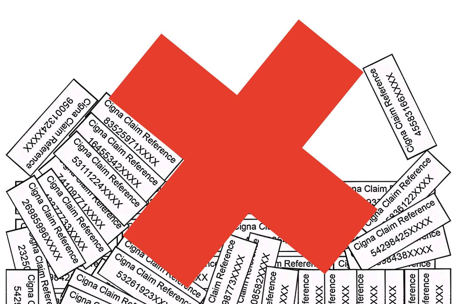 propublica's tweet card. Internal documents and former company executives reveal how Cigna doctors reject patients’ claims without opening their files. “We literally click and submit,” one former company doctor said.