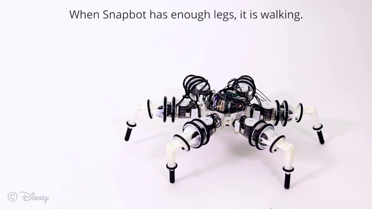 robotisamerica's tweet card. Snapbot: A Reconfigurable Legged Robot