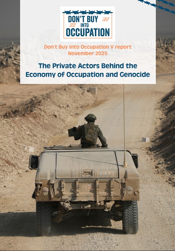 FranceskAlbs's tweet card. The Don’t Buy into Occupation Report 2025 examines corporate and financial involvement in the Israeli occupation, presenting key data, legal analysis, divestment trends, and recommendations, suppor...