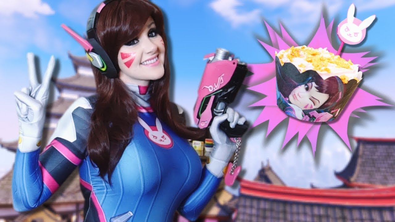 ScreenTeamEsp's tweet card. DVA OVERWATCH Cupcakes de Doritos & Mountain Dew - Cocina Cosplay