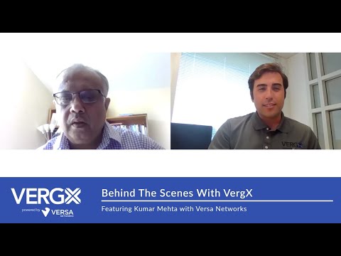 VergXSolutions's tweet card. Behind the Scenes With Kumar Mehta (CDO, Versa Networks)