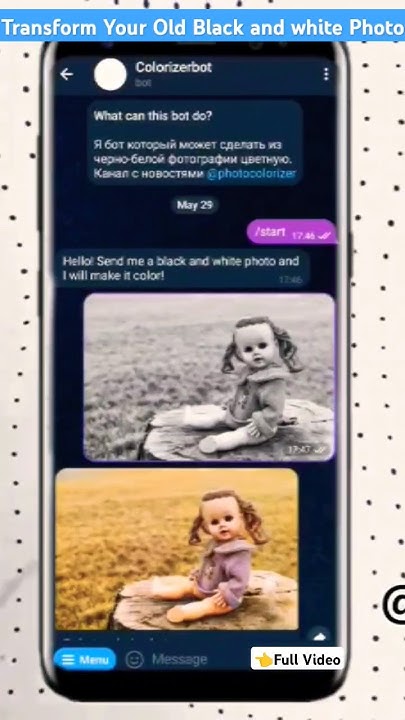 Muz21Tech's tweet card. Turn Old Memories into Colorful Masterpieces with This Bot #telegram...
