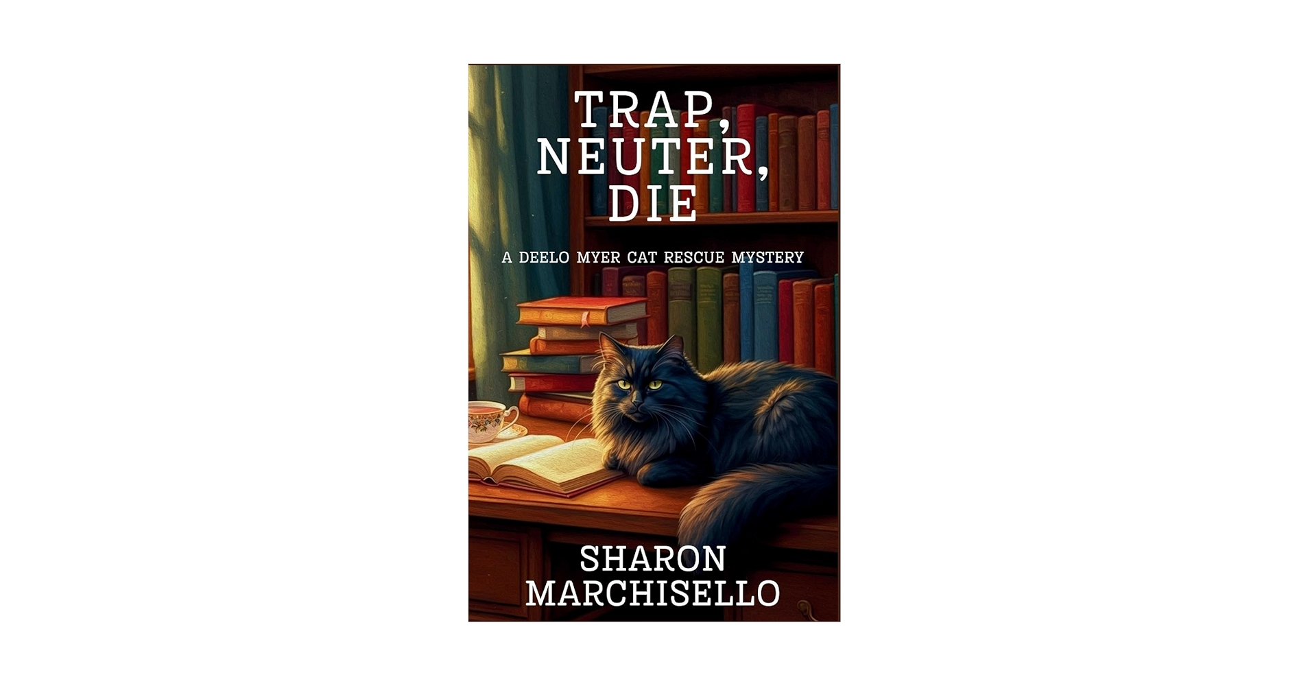 SLMarchisello's tweet card. Trap, Neuter, Die: A DeeLo Myer Cat Rescue Mystery