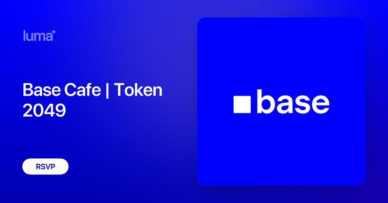 Nibel_eth's tweet card. Order free coffee. Check out with Base App. Tap, sip, done. Marina Bay Sands - Level 4 | Oct 1-2 | 7:30AM - 6PM