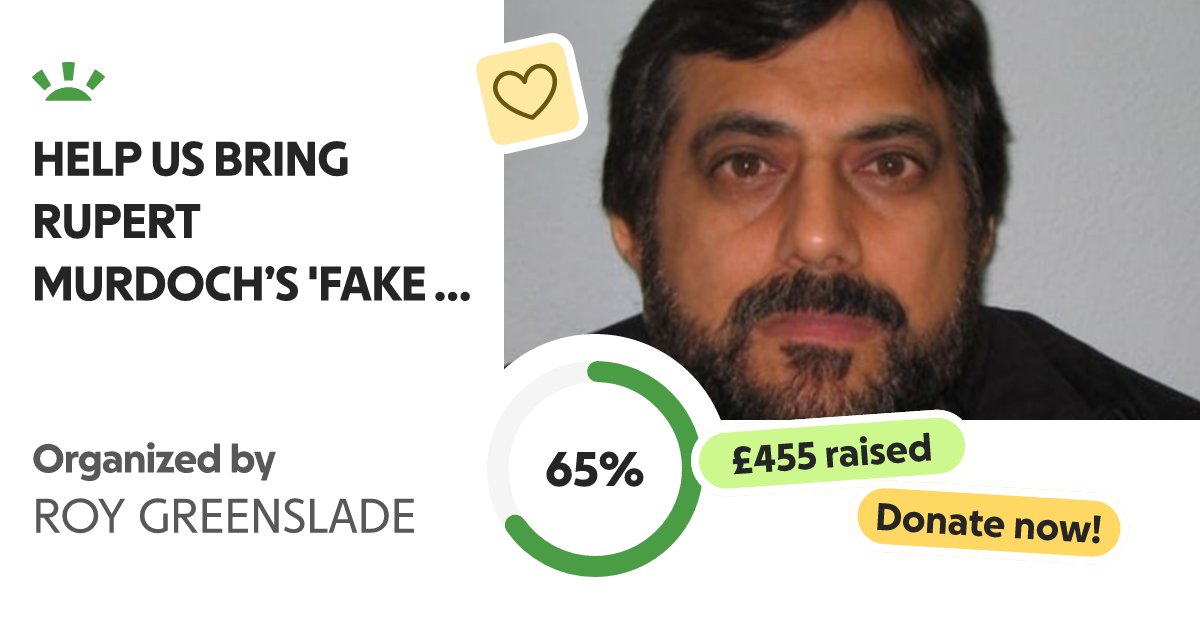 Inforrm's tweet card. An important book about the Murdoch empire has been rejected by m… ROY GREENSLADE needs your support for HELP US BRING RUPERT MURDOCH’S 'FAKE SHEIKH' TO BOOK!