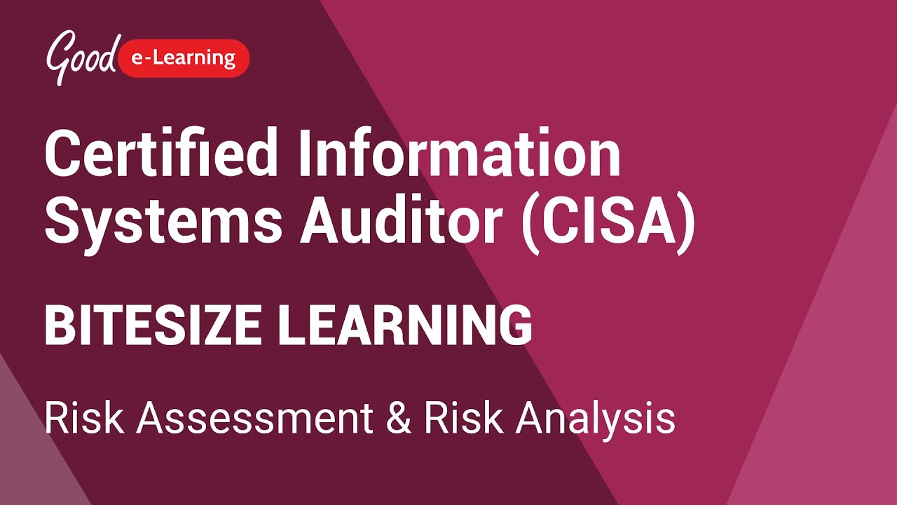goodelearning's tweet card. Certified Information Systems Auditor (CISA) Bitesize Learning: ﻿Risk...