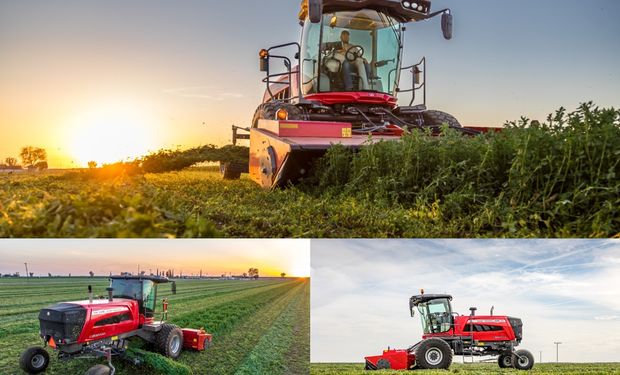 AgrofyNews's tweet card. Se lanzó el modelo WR235 Hesston – Massey Ferguson con una capacitación regional para concesionarios de toda la red oficial; el encuentro reunió a equipos de Argentina, Brasil y Estados Unidos para...