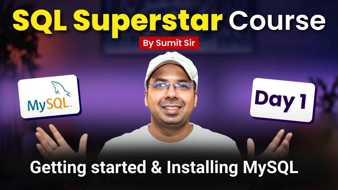 TechDataLad's tweet card. Day 1: MySQL Installation & SQL Basics Explained | 50 days SQL...