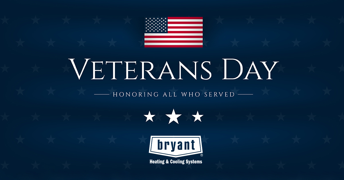 Advhtginc's tweet card. We salute the courage, honor and bravery of our veterans today, tomorrow, and always. #BryantPromo