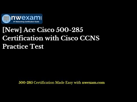 NWExam's tweet card. [New] Ace Cisco 500-285 Certification with Cisco CCNS Practice Test