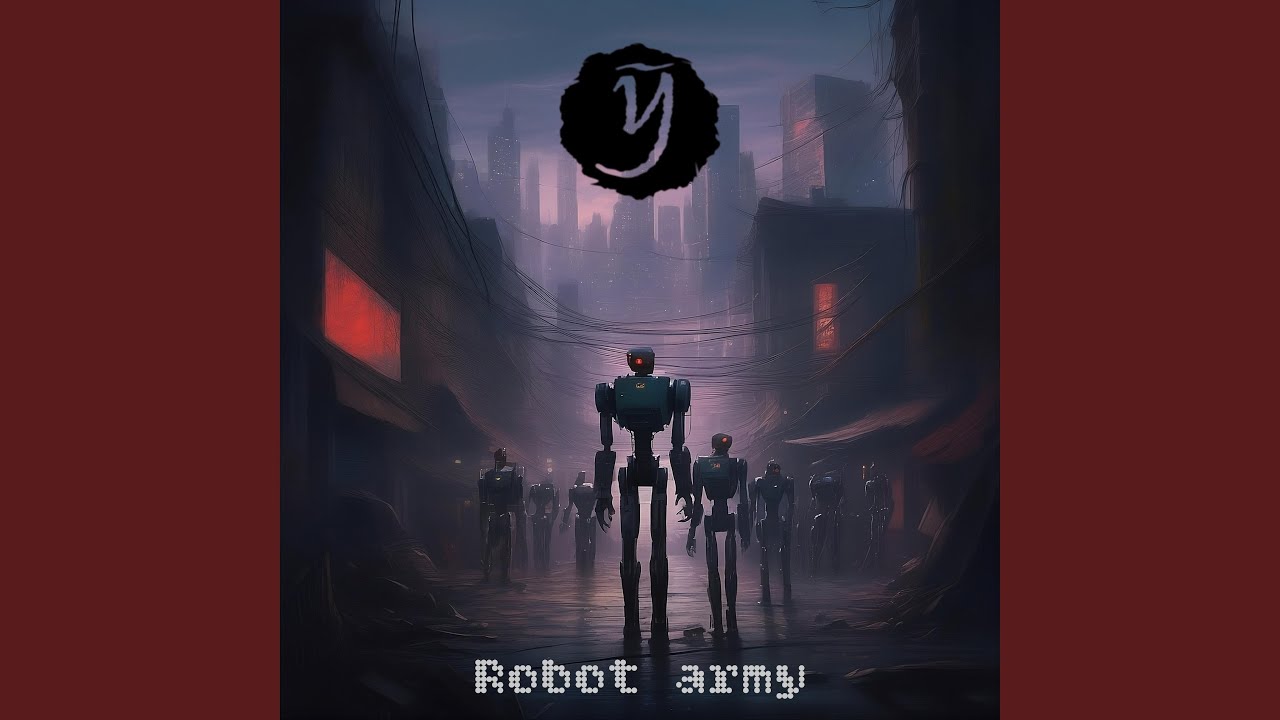 niwdeyen's tweet card. Robot army