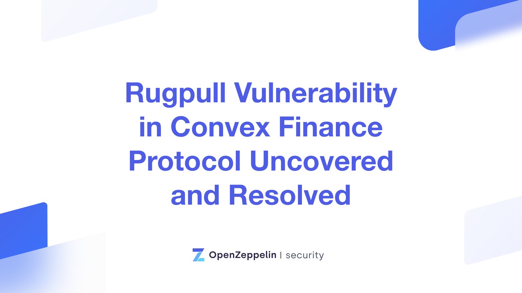 OpenZeppelin's tweet card. Anonymous team at Convex Finance collaborates with OpenZeppelin to secure the DeFi protocol and community