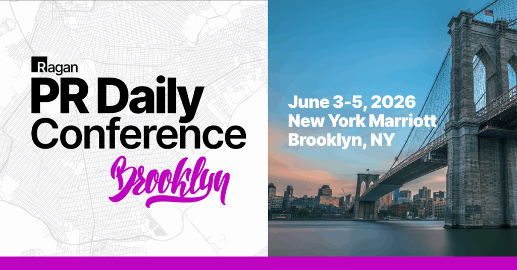 RaganComms's tweet card. Join us June 3–5 in Brooklyn, New York for the PR Daily Conference to sharpen strategy, protect your seat at the table, and leave with fresh, actionable ideas that drive engagement and measurable...