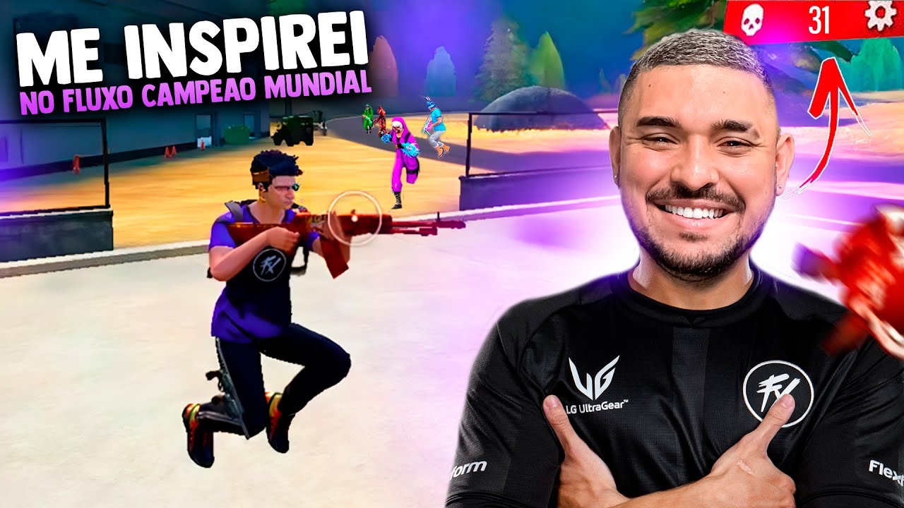 Rustyofc's tweet card. ME INSPIREI NO FLUXO CAMPEÃO MUNDIAL E DEITEI 31 NA RANQUEADA!