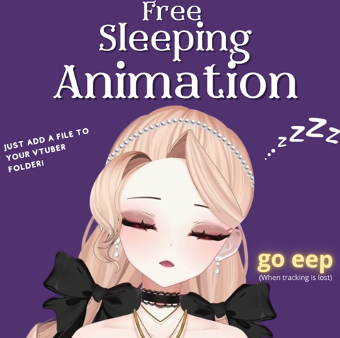 VesperNestia's tweet card. This falling asleep animation (.motions3 file) is perfect for making your VTuber model look like they’re dozing off when tracking is lost in VTube Stu...