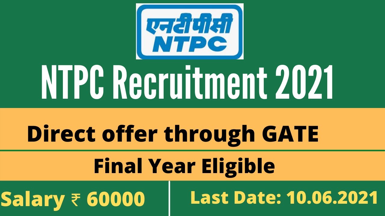 learningabode5's tweet card. NTPC Recruitment 2021 | Engineering Executive Trainees | NTPC EET...