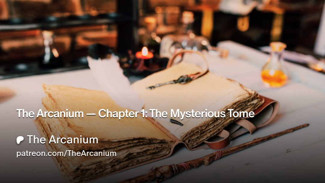 anomalyerror404's tweet card. Get more from The Arcanium on Patreon