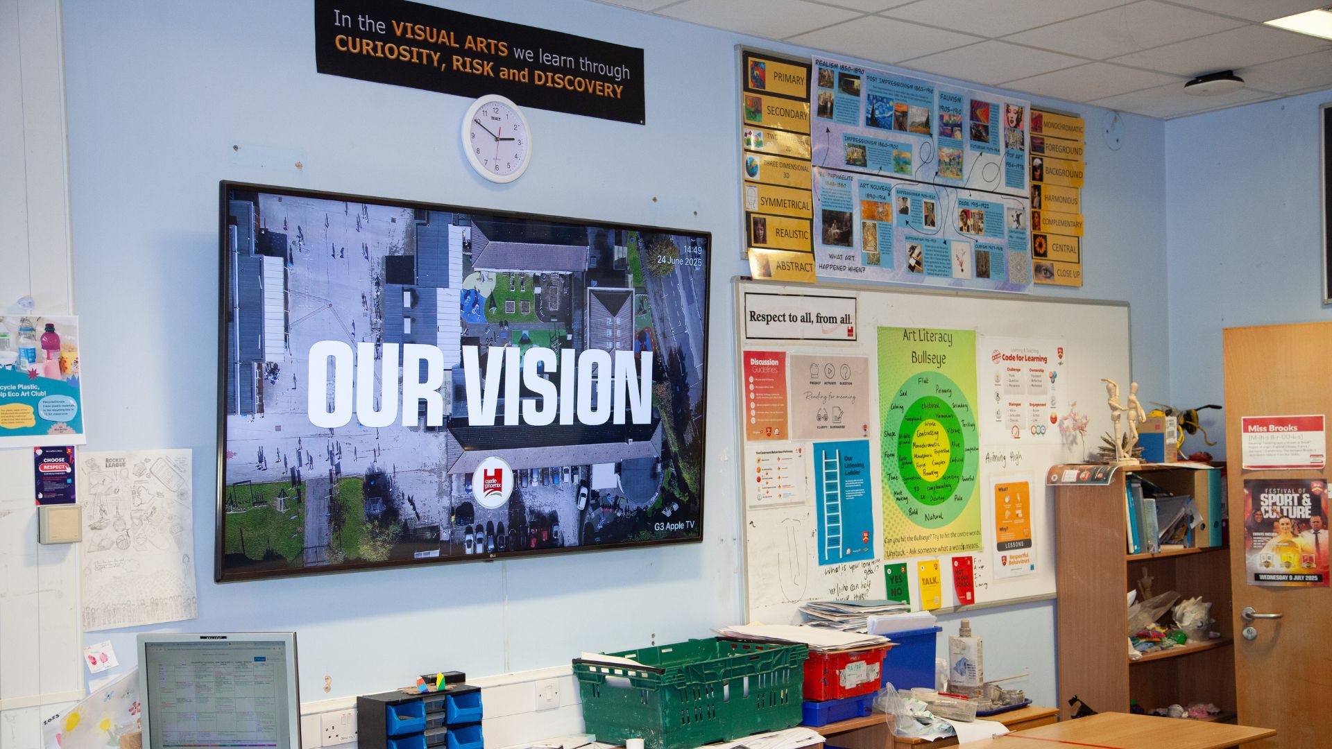 neilemerydotcom's tweet card. Find out how Caludon School use Apple TV's alongside TrilbyTV as their digital signage solution to aid communication and community.